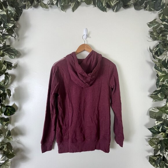 Ten Tree Graphic Forest Pullover Hooded Jacket Red Berry Women’s Size XS - Picture 2 of 11
